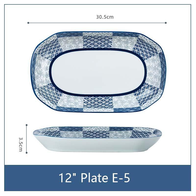 Ceramic Fish Plate 12" E5