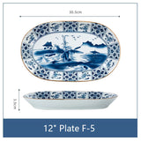 Ceramic Fish Plate 12" F5