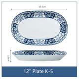 Ceramic Fish Plate 12" K5