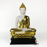 Peace Buddha Gold White Small
