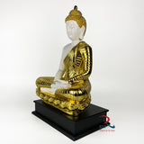 Peace buddha Gold White big