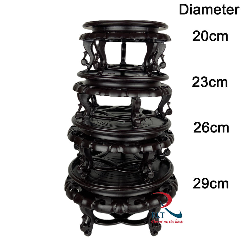 Traditional wooden Style Plastic Vase Stand