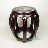 Drum Stool Mother of Pearl Inlay Tall