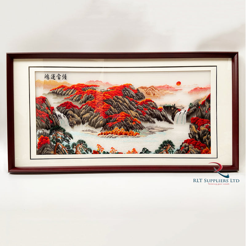 Embroidery WaterFall  Picture Frame