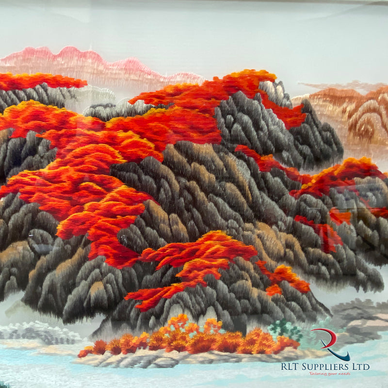 Embroidery WaterFall  Picture Frame